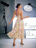 Floral Embroidered Midi Dress