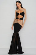 Grace Pineapple Rhinestone Maxi Dress
