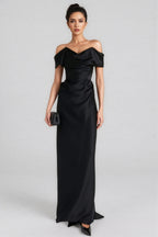 Soph Off-Shoulder Solid Maxi Dress