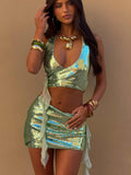 POPPEI MINI SKIRT MINT GREEN
