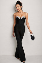Ewan Rhinestone Backless Bandage Jumpsuit