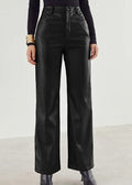 DressBetty - PU Leather High Waist Pants
