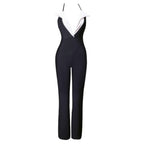 Halter Sleeveless Backless Bandage Jumpsuit