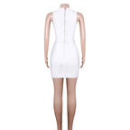 Round Neck Sleeveless Cut Out Bandage Set