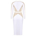 Round Neck Long Sleeve Splicing Bandage Set PZL3012