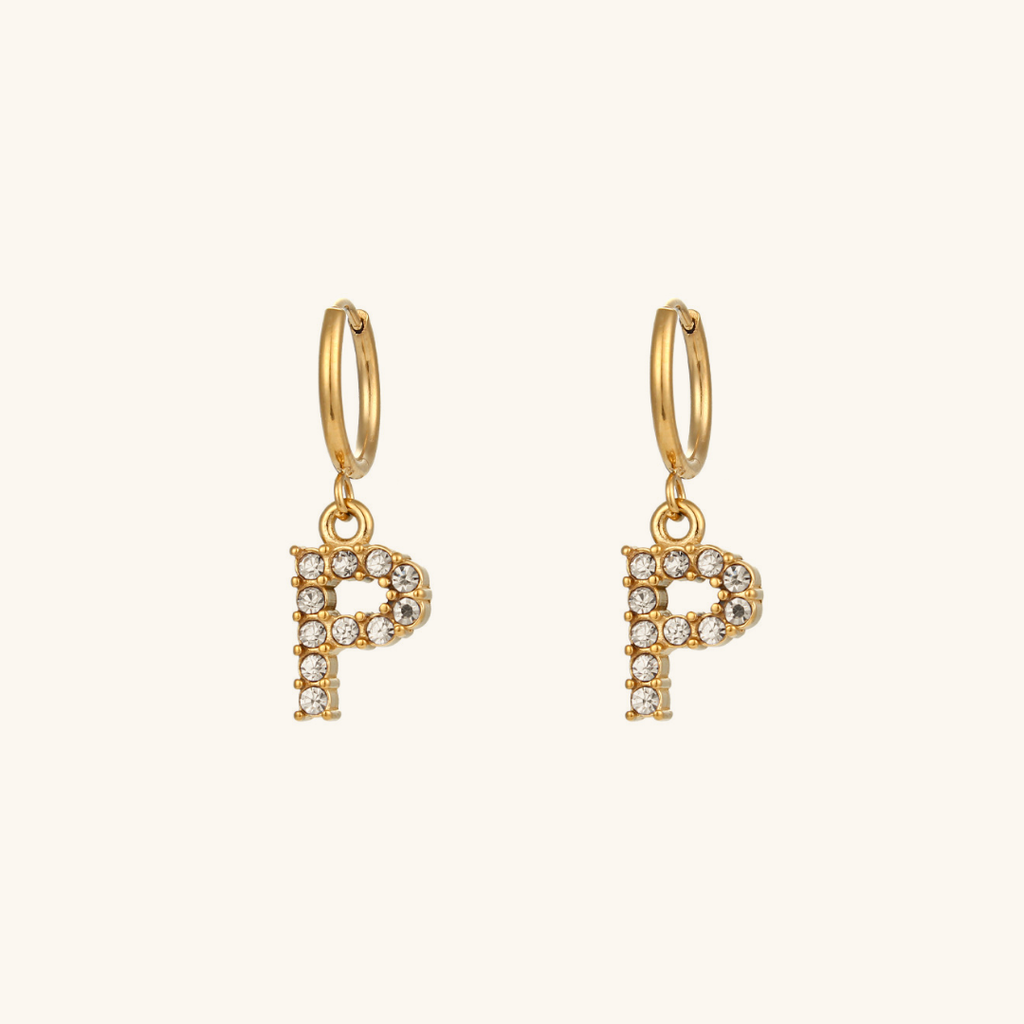 Aimee Initial Earrings