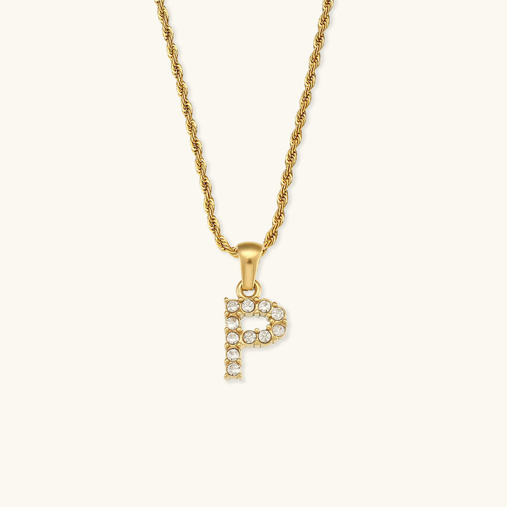 Celeste Initial Diamond Necklace