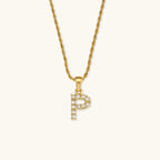Celeste Initial Diamond Necklace