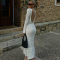 Paola Backless Crochet Dress
