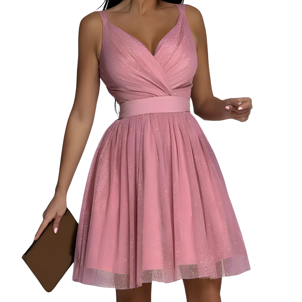 Alodia Effortless Sequin Dress Sleeveless Statement Occasion Edit