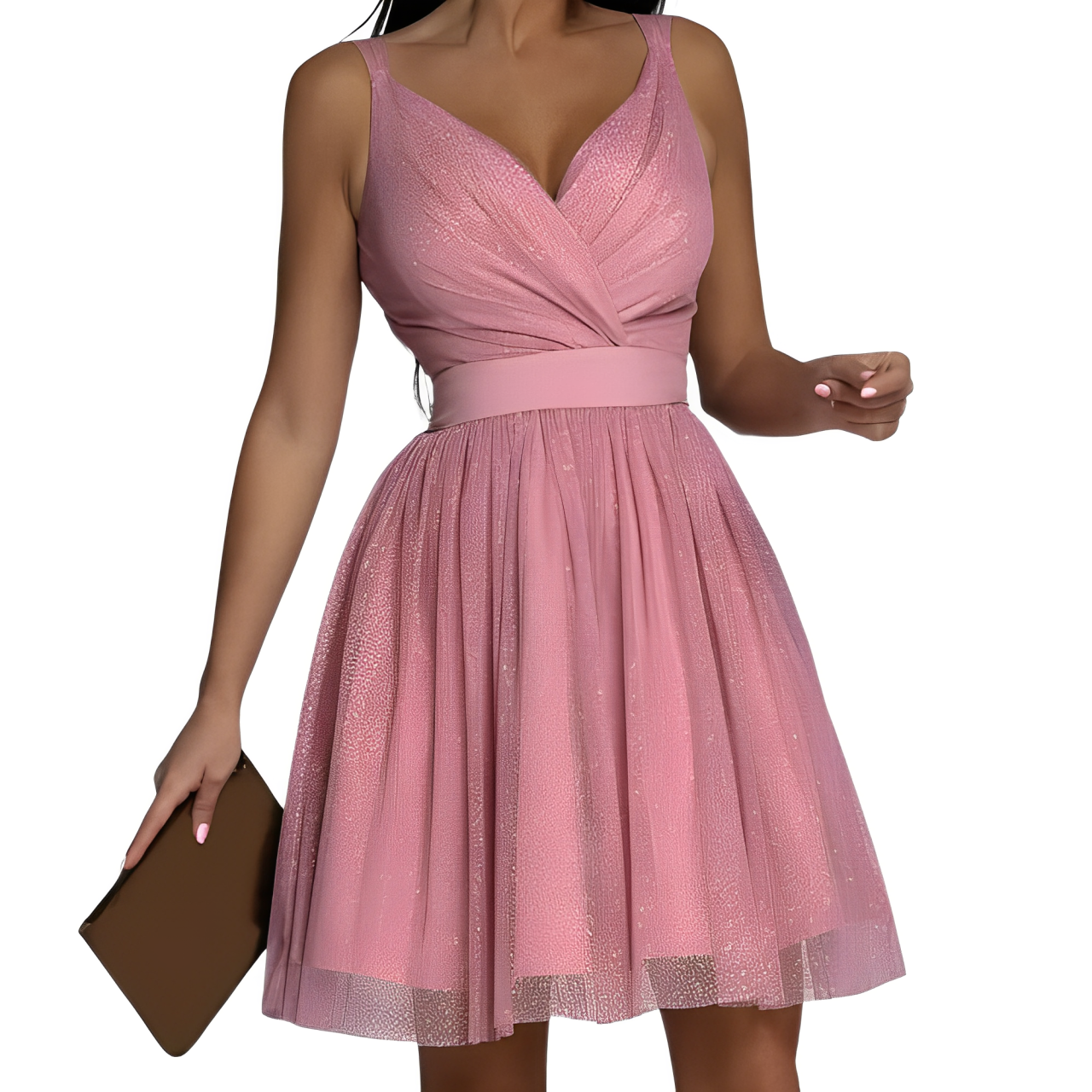 Alodia Effortless Sequin Dress Sleeveless Statement Occasion Edit