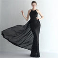 Green Off Shoulder Tassel Sequin Evening Dress Sexy Cross Back Party Dress