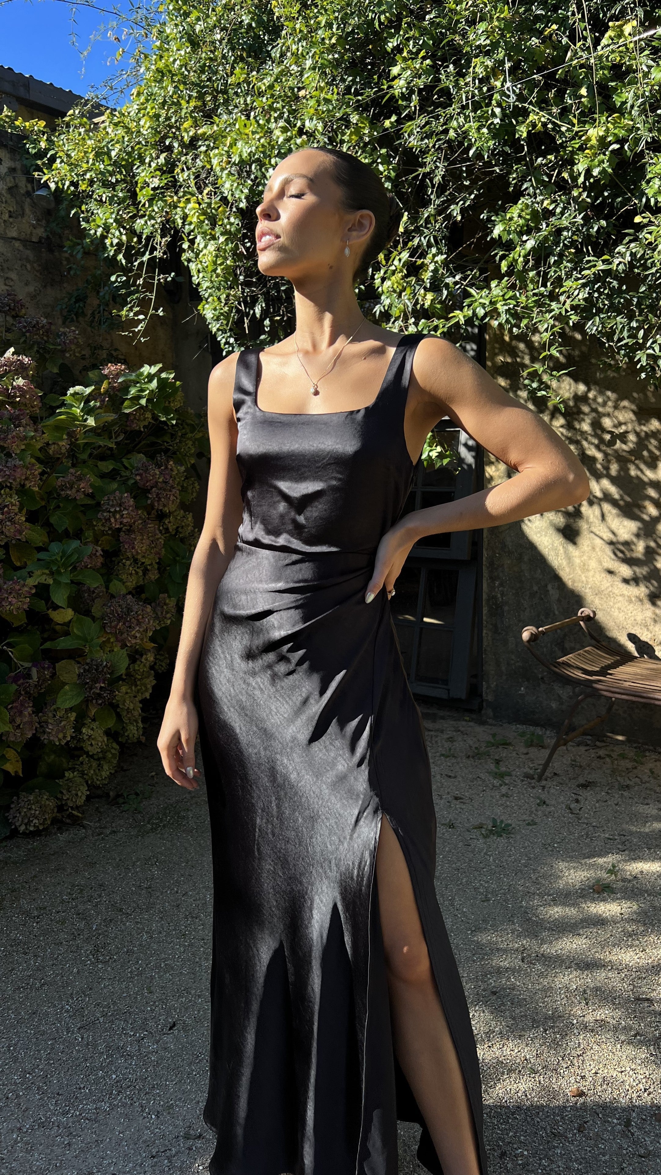 Wendy Exclusive Maxi Dress Black Elevated Occasion Wear