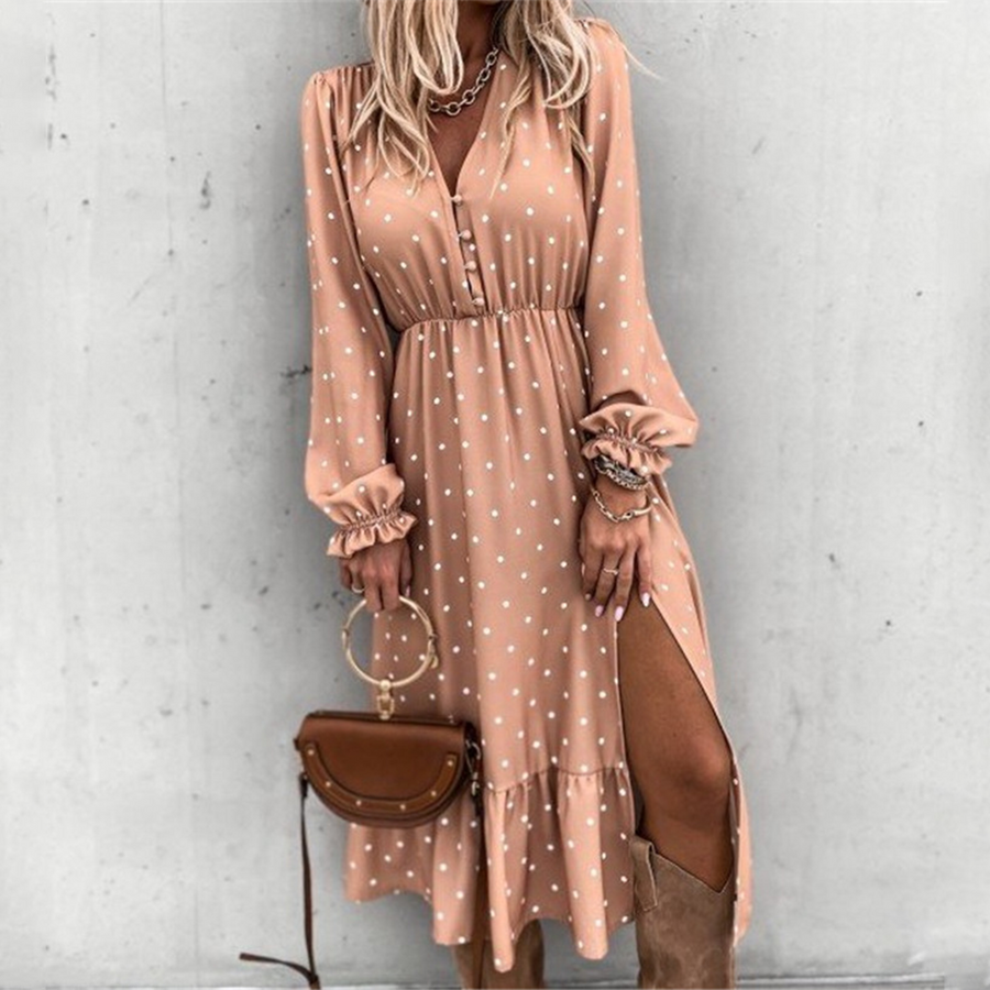 Petra Timeless Floral Print Slit Dress Designer Edit
