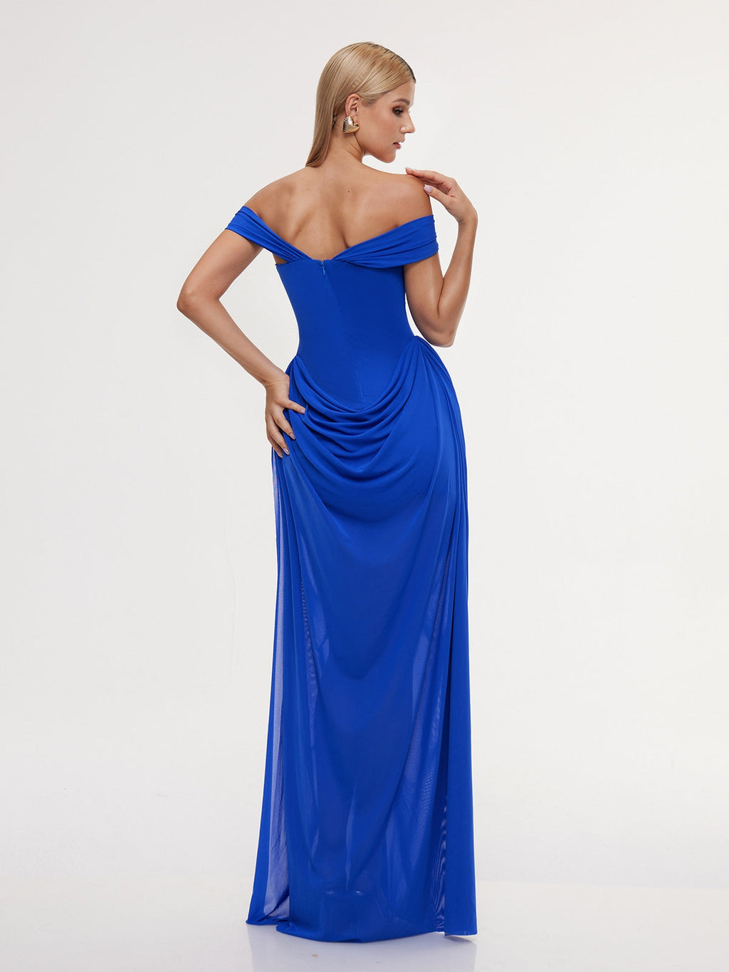 Halterneck Split Maxi Dress