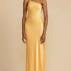 Flawless and Free One Shoulder Relaxed Slit Maxi Dress