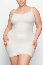 Fits Everybody Lace Trim Slip Dress