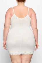 Fits Everybody Lace Trim Slip Dress
