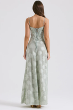 Serena Vintage Black Printed Maxi Dress
