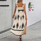 Antonella Exclusive Maxi Dress with Retro Style Chic Silhouette Collection