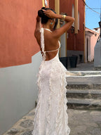 RHIAE MAXI DRESS WHITE