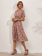 Bianca Elevated Summer Dress with Floral Print Occasion Wear