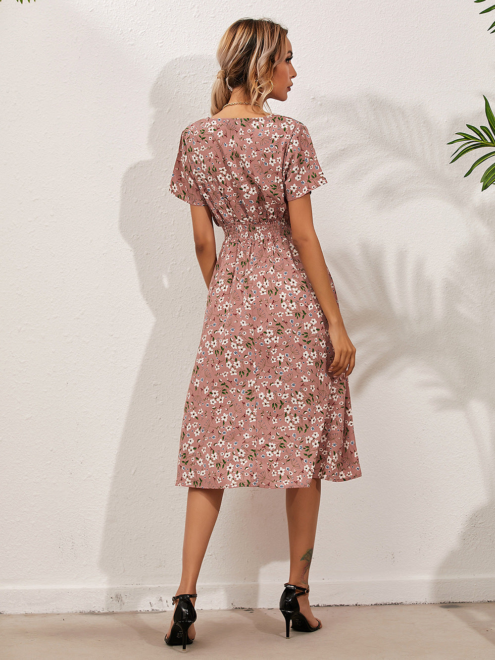 Karen Statement Summer Dress with Floral Print Boutique Collection