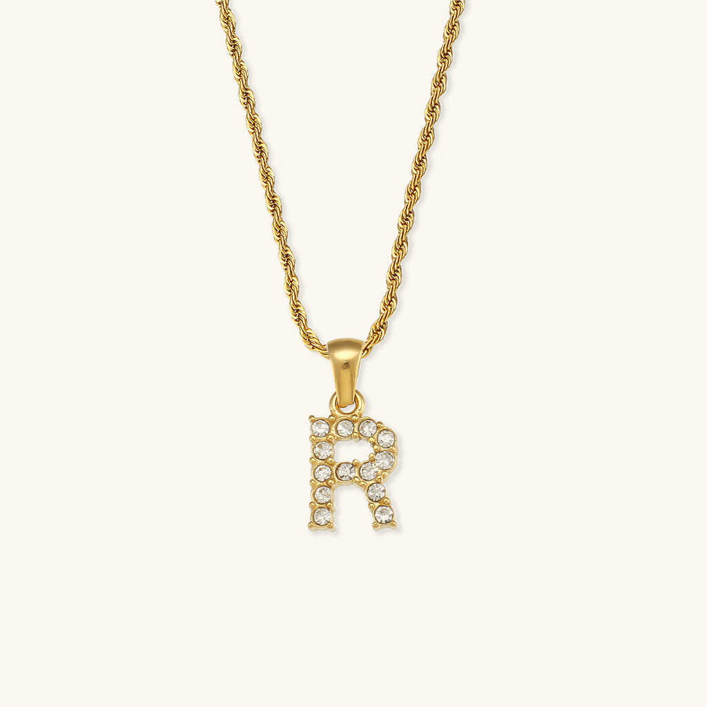 Celeste Initial Diamond Necklace
