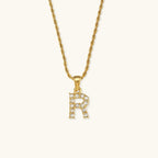 Celeste Initial Diamond Necklace