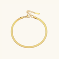 Radiant Gold Herringbone Anklet