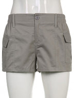 DressBetty - Low Waisted Shorts Harajuku Retro Basic Casual Sporty Bottom Women Biker