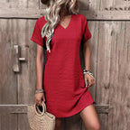 Yazmín Minimalist Stylish Mini Dress Premium Wardrobe Essential