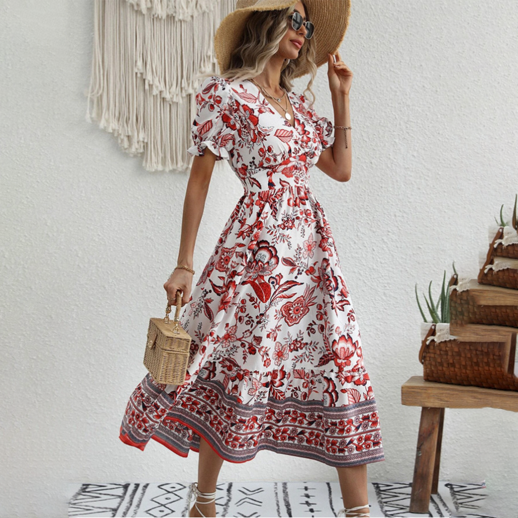 Zoe Chic Floral Dress Silhouette Collection
