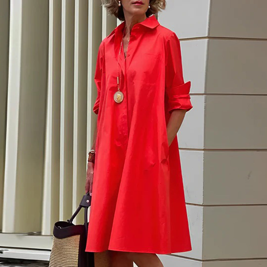 Alba Elevated Fashionable Shirt Dress Evening Wear Edit