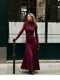 Elegant Full Sleeve A-Line Party Dress
