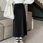 DressBetty - Vintage Pleated College Style High Waist A-Line Skirt