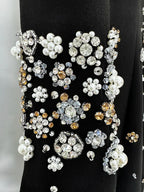 Long Sleeve Luxurious Beaded Maxi Dress