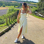 Genoveva Statement Midi Summer Dress with Daisy Print Boutique Collection