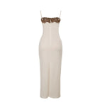Lace Patchwork Spaghetti Strap Dress