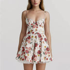 Floral Corset Mini Dress