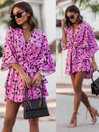 Filomena V-neck Mini Dress for Women Chic Boutique Style