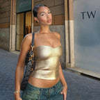 Cryptographic Vintage Gold Strapless