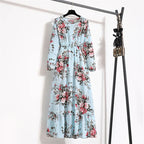 Erin Aesthetic Floral Long Dress for Summer Premium Wardrobe Essential