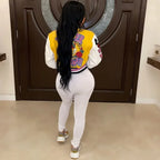 Woolen Varsity Colorblock Jacket