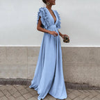 Fiorenza Exclusive Dress with Ruffle Sleeves Boutique Collection