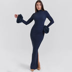 Bubble Long Sleeved Maxi Dress