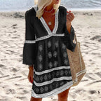 Paloma Minimalist Summer Dress with Batwing Sleeves Boutique Collection