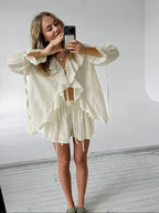 Alicia Aesthetic Women's Long Sleeved Summer Dress Statement Occasion Edit