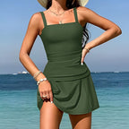 Split Bodycon Tankini Two Piece Swim Sets
