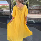 Iliana Boutique Embroidered Dress Chic Silhouette Collection